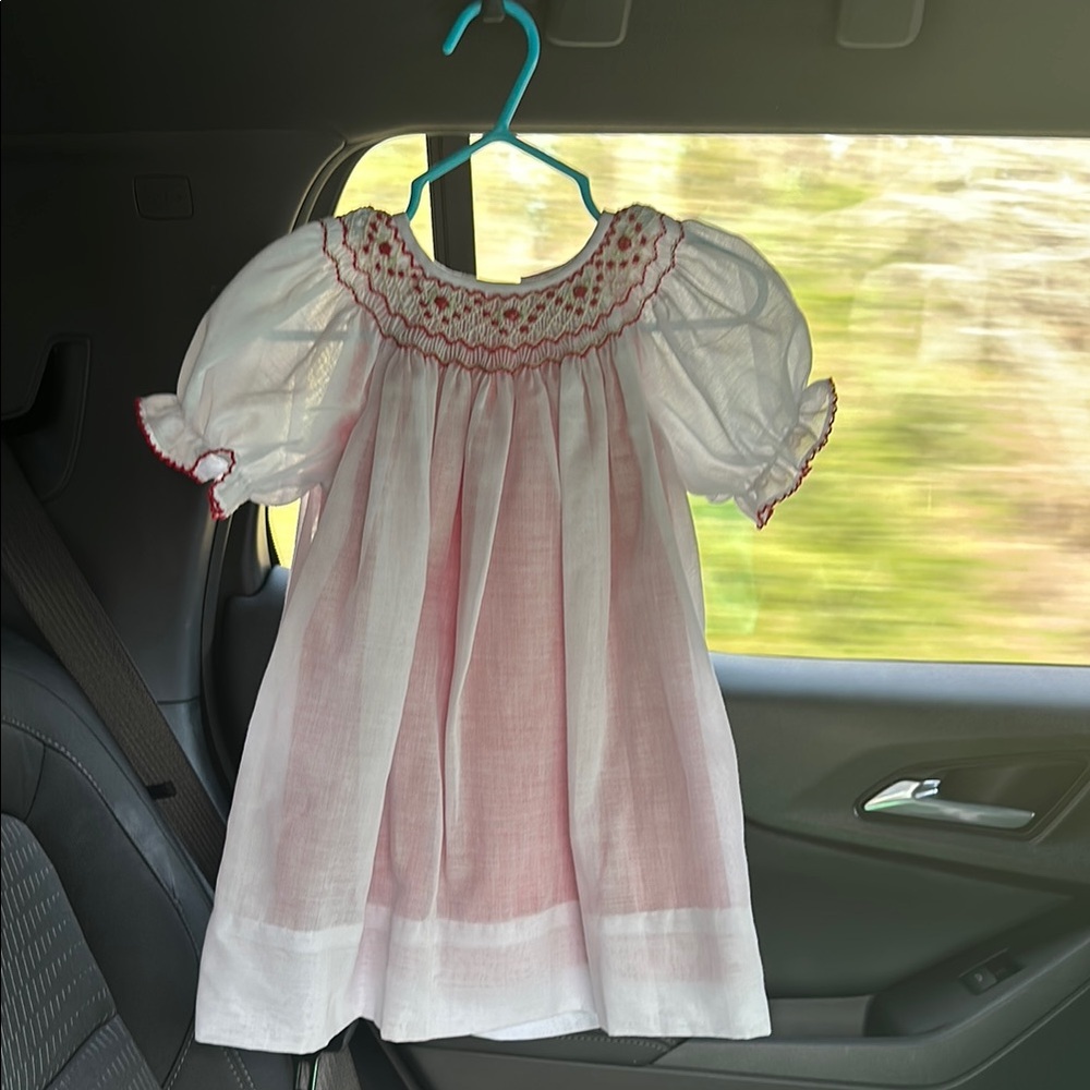Baby Girl Christmas Smocked Dress